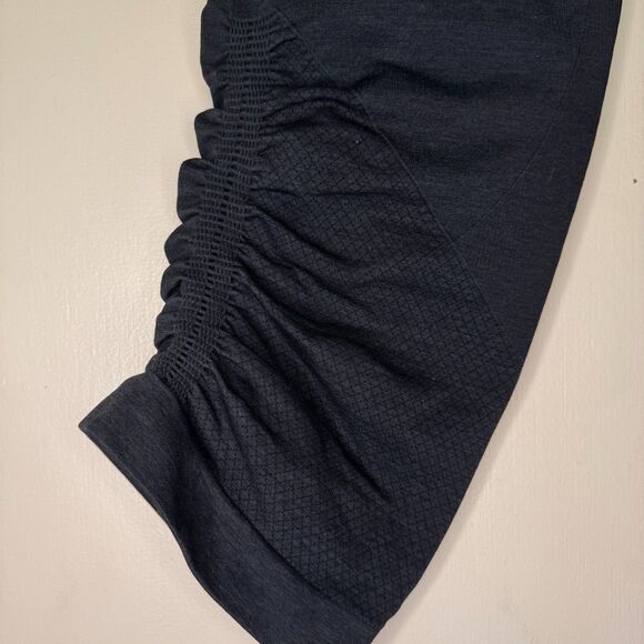 LULULEMON women's size 8 In the Flow crop II heathered inkwell seamless leggings - Picture 10 of 14